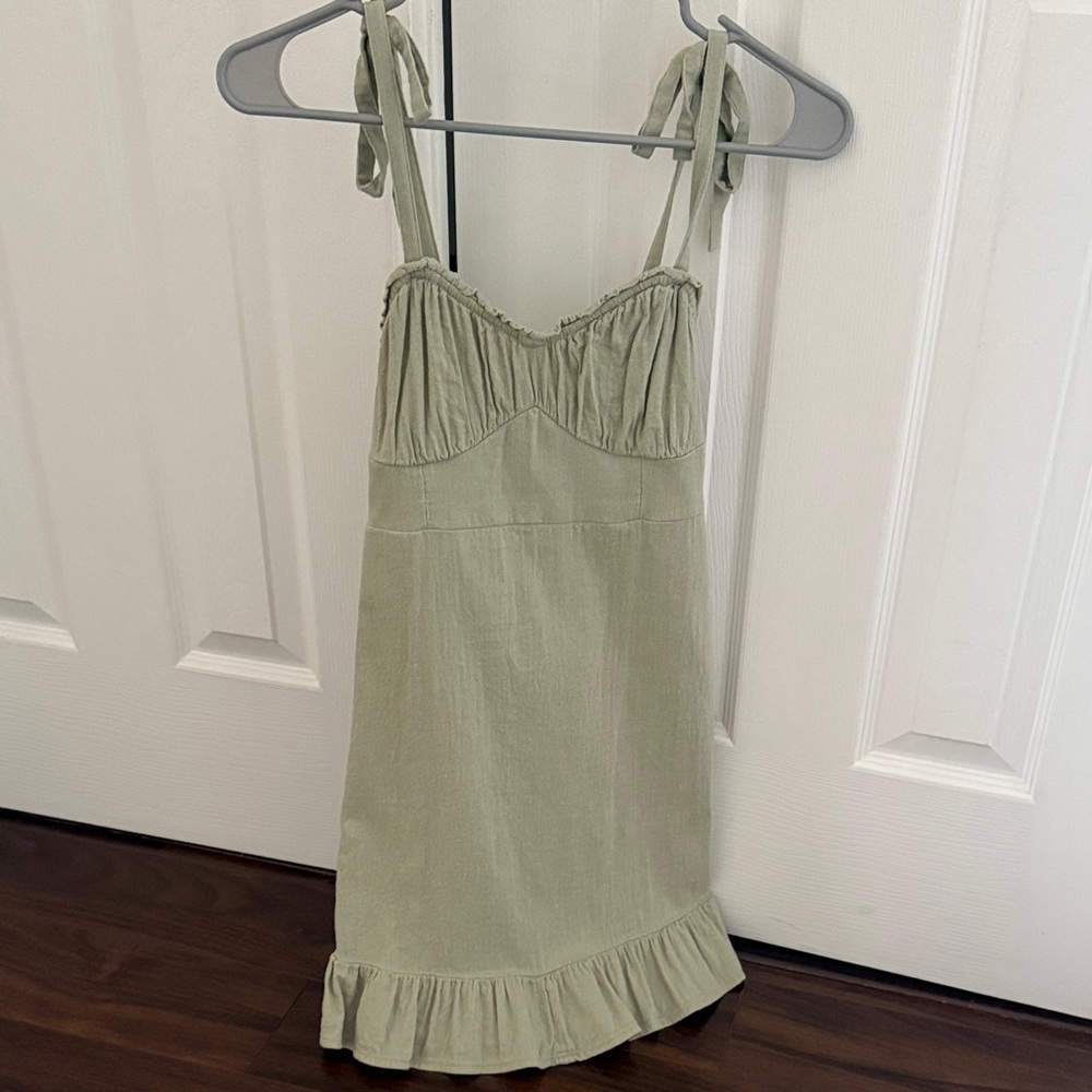 Hollister Olive Green Mini Dress